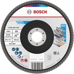 Bosch X451 Fächerschleifscheibe, 150x22,23mm, K60, Z29, 15-tlg. Nr. 2608626154