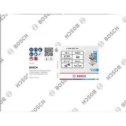 Bosch X451 Fächerschleifscheibe, 180x22,23mm, K40, Z29, 15-tlg. Nr. 2608626156