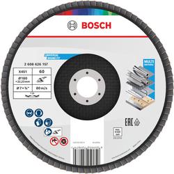 Bosch X451 Fächerschleifscheibe, 180x22,23mm, K60, Z29, 15-tlg. Nr. 2608626157