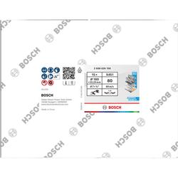 Bosch X451 Fächerschleifscheibe, 180x22,23mm, K80, Z29, 15-tlg. Nr. 2608626158