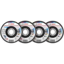 Bosch X451 Fächerschleifscheiben Set, 115x22,23mm, K40/K60/K80/K120, Z27, 15-tlg. Nr. 2608626165