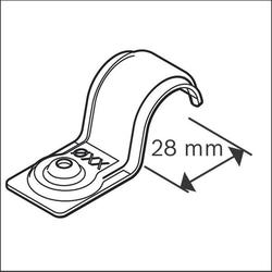 Bosch PRO Metall-Einzelkabelhalter, EMS-28, 200er-Pack Nr. 1600A03C2D
