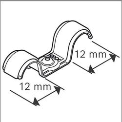 Bosch PRO Metall-Doppelkabelhalter, EMD-12, 100er-Pack Nr. 1600A03C2K