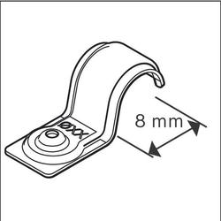 Bosch PRO Metall-Einzelkabelhalter, EMS-8, 200er-Pack Nr. 1600A03C26