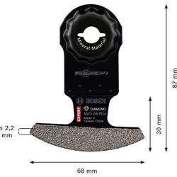 Bosch EXPERT MATI 68 RD4 Corner Blade, 68x30mm Nr. 2608902082