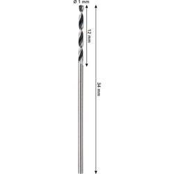 Bosch Metal HSS Spiralbohrer, 1x12x34mm, CYL-Schaft, 2-tlg. Nr. 2608577830