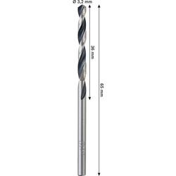 Bosch Metal HSS Spiralbohrer, 3,2x36x65mm, CYL-Schaft, 2-tlg. Nr. 2608577836