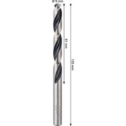 Bosch Metal HSS Spiralbohrer, 9x81x125mm, CYL-Schaft Nr. 2608577850