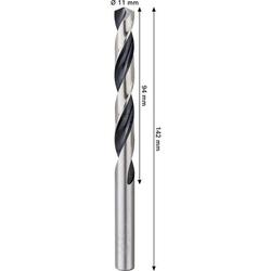 Bosch Metal HSS Spiralbohrer, 11x94x142mm, CYL-Schaft Nr. 2608577852