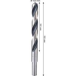Bosch Metal HSS Spiralbohrer, 12,5x101x151mm, CYL Reduzierter Schaft Nr. 2608577859