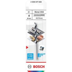 Bosch Metal HSS Spiralbohrer, 4x43x75mm, CYL-Schaft, 2-tlg. Nr. 2608577838