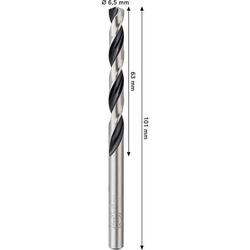 Bosch Metal HSS Spiralbohrer, 6,5x63x101mm, CYL-Schaft Nr. 2608577845