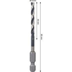 Bosch PRO Metal HSS-G Impact Spiralbohrer, 4x43x83mm Nr. 2608577570