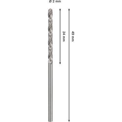 Bosch PRO Metal HSS-G Spiralbohrer, 2x24x49mm, 2er-Pack Nr. 2608577631