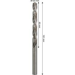 Bosch PRO Metal HSS-G Spiralbohrer, 6,5x63x101mm Nr. 2608577651