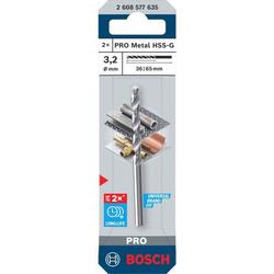 Bosch PRO Metal HSS-G Spiralbohrer, 3,2x36x65mm, 2er-Pack Nr. 2608577635