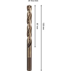 Bosch PRO Stainless Steel HSS-Co Spiralbohrer, 10,2x87x133mm Nr. 2608577614