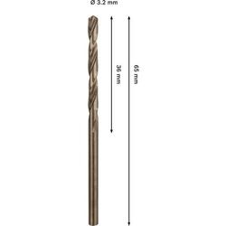 Bosch PRO Stainless Steel HSS-Co Spiralbohrer, 3,2x36x65mm Nr. 2608577592
