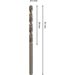 Bosch PRO Stainless Steel HSS-Co Spiralbohrer, 3x33x61mm Nr. 2608577591