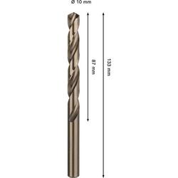 Bosch PRO Stainless Steel HSS-Co Spiralbohrer, 10x87x133mm Nr. 2608577613