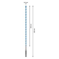 Bosch EXPERT HEX-9 Multi Construction Bohrer, 6x200x250mm Nr. 2608902258