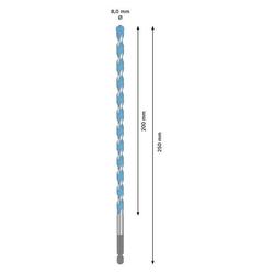 Bosch EXPERT HEX-9 Multi Construction Bohrer, 8x200x250mm Nr. 2608902267