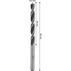 Bosch PRO Wood Holzspiralbohrer, 5x50x86mm Nr. 2608577708