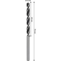 Bosch PRO Wood Holzspiralbohrer, 4x40x75mm Nr. 2608577707