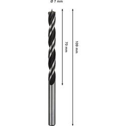 Bosch PRO Wood Holzspiralbohrer, 7x70x109mm Nr. 2608577710