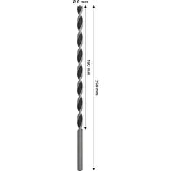 Bosch PRO Wood Holzspiralbohrer, 6x190x250mm Nr. 2608577721
