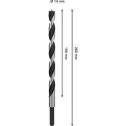 Bosch PRO Wood Holzspiralbohrer, 14x190x250mm Nr. 2608577725