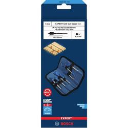 Bosch EXPERT Self Cut Speed Flachfräsbohrer-Set, 16-32mm + Verlängerung 152mm, 7-tlg. Nr. 2608902110