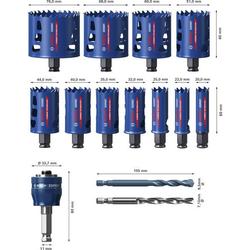 Bosch EXPERT Multi Material Power Change Plus-Lochsägen-Set, 14-tlg. Nr. 2608901909