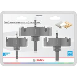 Bosch Wood and Drywall Lochsägen-Set mit Aufsteckhalter + Zentrierbohrer, 68/86/100x27mm, 3er-Pack Nr. 2608594503