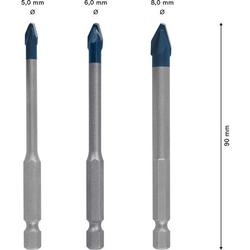 Bosch EXPERT HEX-9 Hard Ceramic HEX-9 Bohrer-Set, 5x90/6x90/8x90mm, 3-tlg. Nr. 2608902312