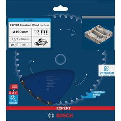 Bosch EXPERT Construct Wood Kreissägeblatt, 190x1,6x30mm, T24 Nr. 2608902211