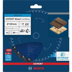 Bosch EXPERT Wood Kreissägeblatt, 140x1,8x20mm, Z24 mit Reduzierring Nr. 2608902139