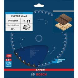Bosch EXPERT Wood Kreissägeblatt, 185x2,4x20mm, Z32 Nr. 2608902233