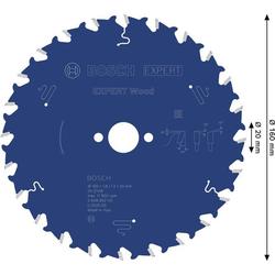 Bosch EXPERT Wood Kreissägeblatt, 160x1,8x20mm, Z24 Nr. 2608902141
