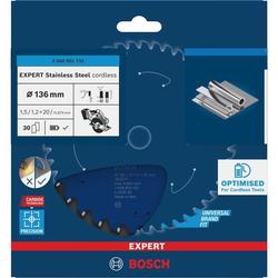 Bosch EXPERT Stainless Steel Kreissägeblatt, 136x20mm, Z30 Nr. 2608902132