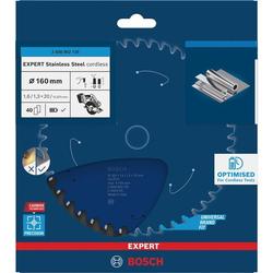 Bosch EXPERT Stainless Steel Kreissägeblatt, 160x20mm, Z40 Nr. 2608902135
