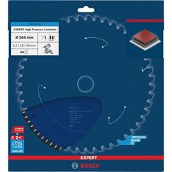 Bosch EXPERT High Pressure Laminate Kreissägeblatt, 260x30mm, Z80 Nr. 2608902125