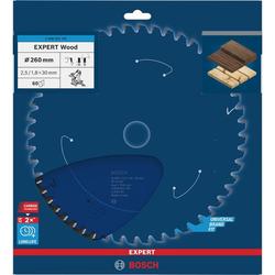 Bosch EXPERT Wood Kreissägeblatt, 260x30mm, Z60 Nr. 2608902178