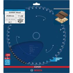 Bosch EXPERT Wood Kreissägeblatt, 260x30mm, Z80 Nr. 2608902179