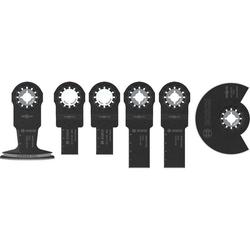 Bosch Holz- und Weichmetall-Blatt-Set für oszillierende Multifunktionswerkzeuge, 6-tlg. Nr. 2608669334