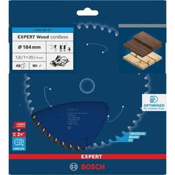 Bosch EXPERT Wood Kreissägeblatt, 184x20mm, Z48 Nr. 2608902153