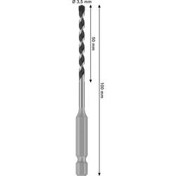 Bosch PRO HEX-5 Bohrer, 3,5x50x100mm Nr. 2608706969