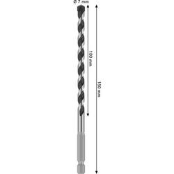 Bosch PRO HEX-5 Bohrer, 7x100x150mm Nr. 2608706984