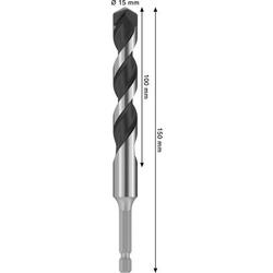 Bosch PRO HEX-5 Bohrer, 15x100x150mm Nr. 2608707000