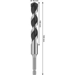 Bosch PRO HEX-5 Bohrer, 16x100x150mm Nr. 2608707001